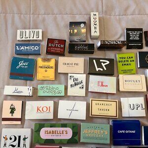 NEW LOT of Modern New York City, Full Unstruck Matchbooks (PICK 5 - READ BIO)